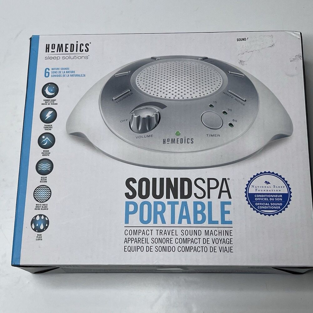 Homedics Sleep Solutions SoundSpa Portable Compact Sound Machine SS-2000M